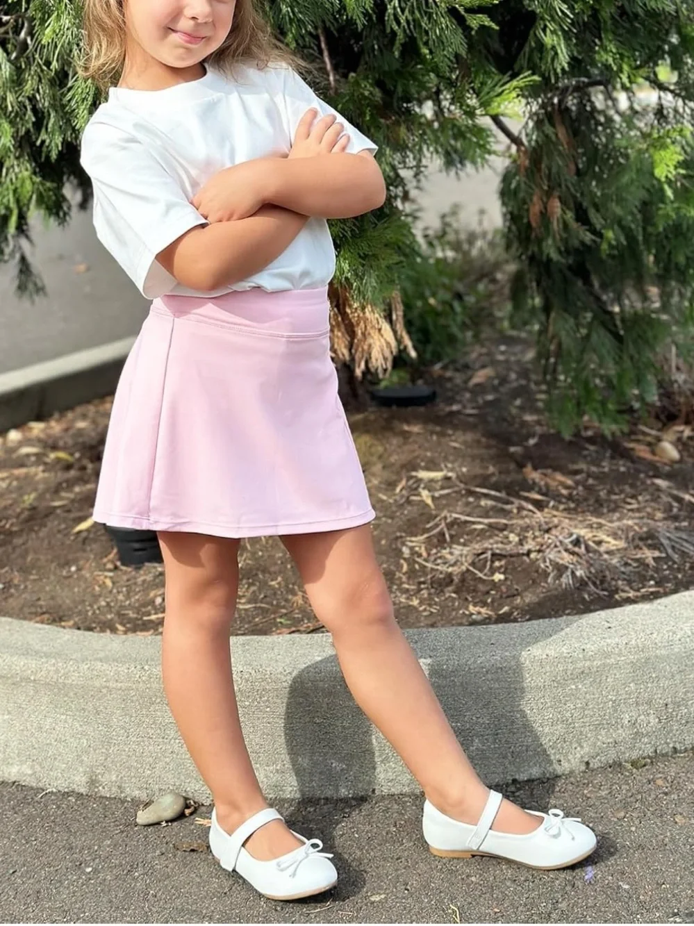 Girls White Patent Mary Jane Dress Shoe with Decorative Bow